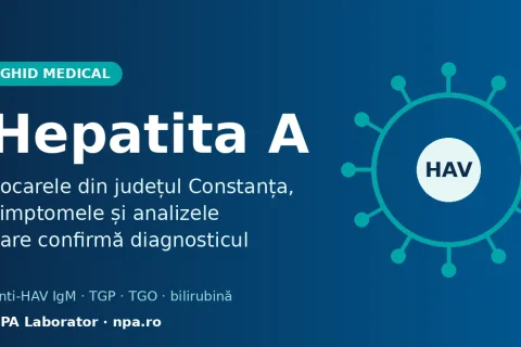 Hepatita A în Constanța: simptome, transmitere și analize de laborator