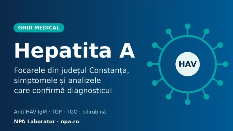 Hepatita A în Constanța: simptome, transmitere și analize de laborator